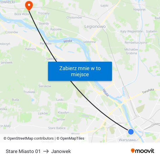 Stare Miasto 01 to Janowek map