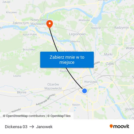 Dickensa 03 to Janowek map