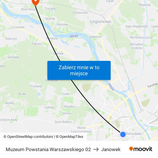 Muzeum Powstania Warszawskiego 02 to Janowek map