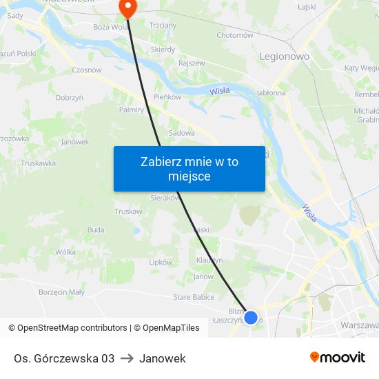 Os. Górczewska 03 to Janowek map