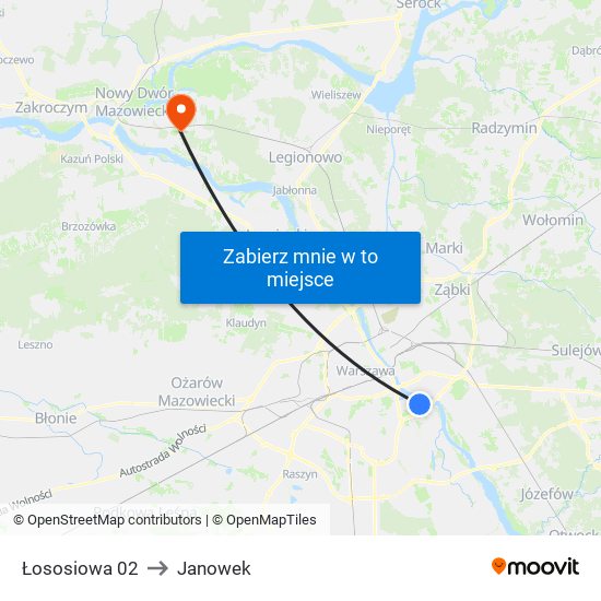 Łososiowa 02 to Janowek map