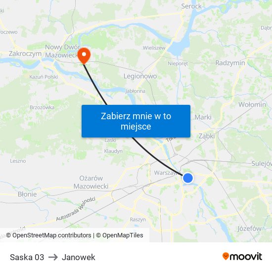 Saska 03 to Janowek map