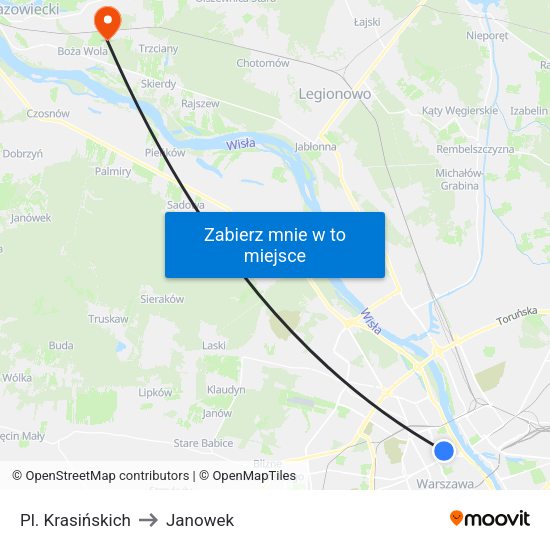 Pl. Krasińskich 01 to Janowek map