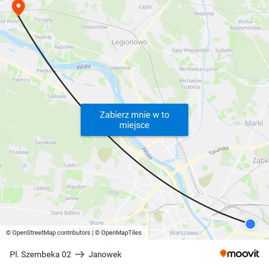 Pl. Szembeka 02 to Janowek map