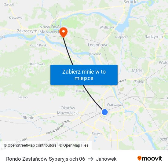 Rondo Zesłańców Syberyjskich 06 to Janowek map