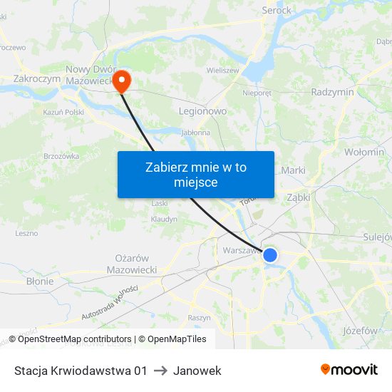 Stacja Krwiodawstwa to Janowek map