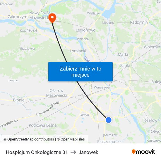 Hospicjum Onkologiczne to Janowek map