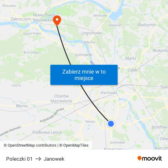 Poleczki 01 to Janowek map