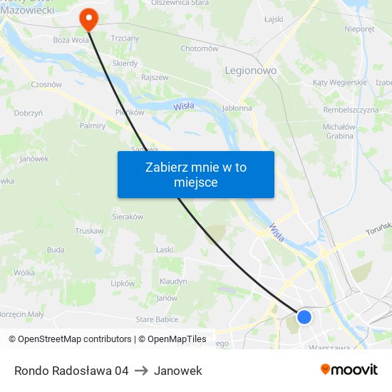 Rondo Radosława 04 to Janowek map