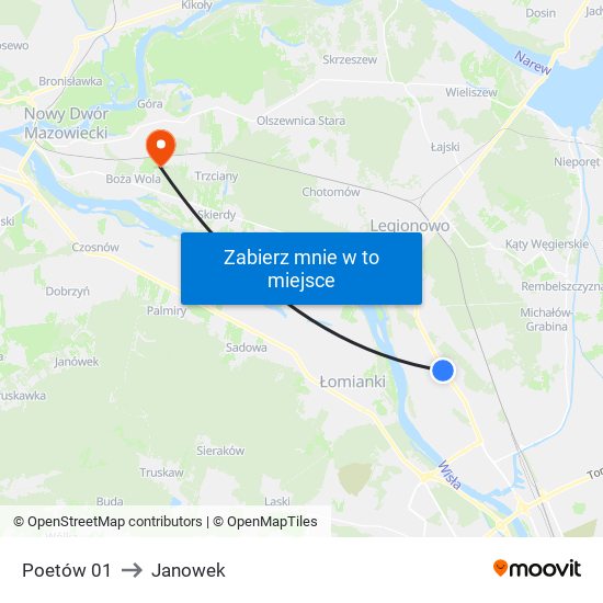 Poetów 01 to Janowek map