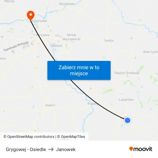 Grygowej - Osiedle to Janowek map