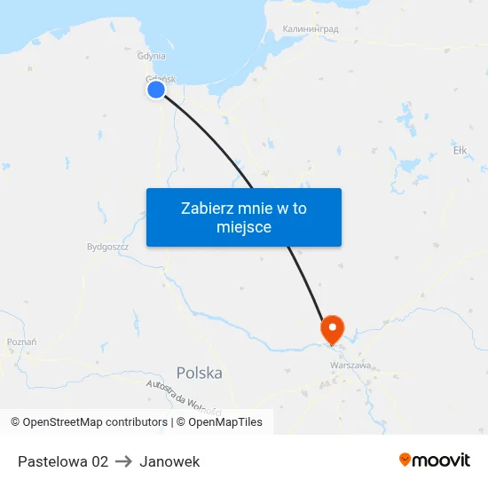 Pastelowa 02 to Janowek map