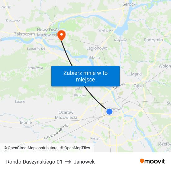 Rondo Daszyńskiego 01 to Janowek map