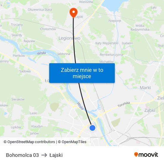 Bohomolca 03 to Łajski map