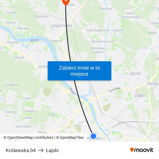 Królewska 04 to Łajski map