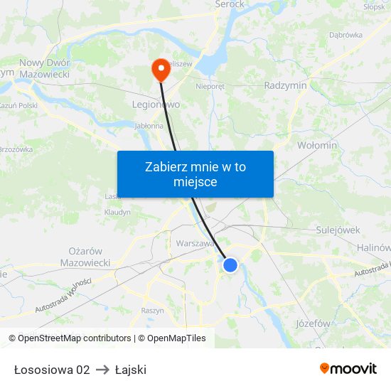 Łososiowa 02 to Łajski map