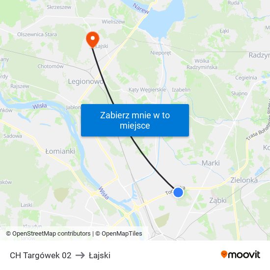 CH Targówek 02 to Łajski map