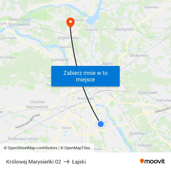 Królowej Marysieńki 02 to Łajski map