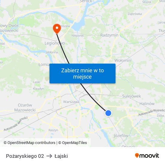 Pożaryskiego 02 to Łajski map