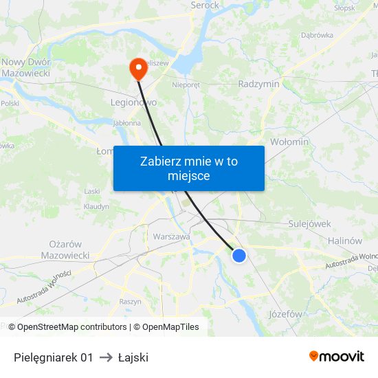 Pielęgniarek 01 to Łajski map