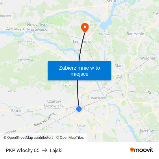 PKP Włochy 05 to Łajski map