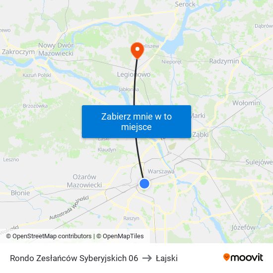 Rondo Zesłańców Syberyjskich to Łajski map