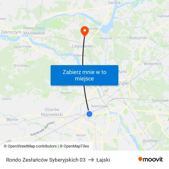 Rondo Zesłańców Syberyjskich 03 to Łajski map