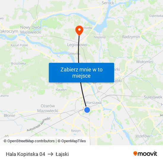 Hala Kopińska 04 to Łajski map