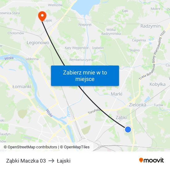 Ząbki Maczka 03 to Łajski map