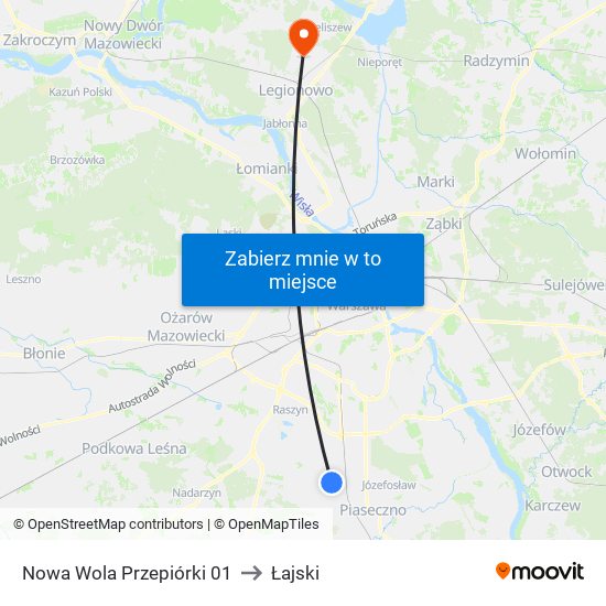 Nowa Wola Przepiórki 01 to Łajski map