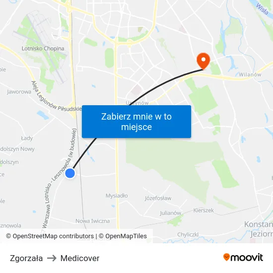 Zgorzała to Medicover map