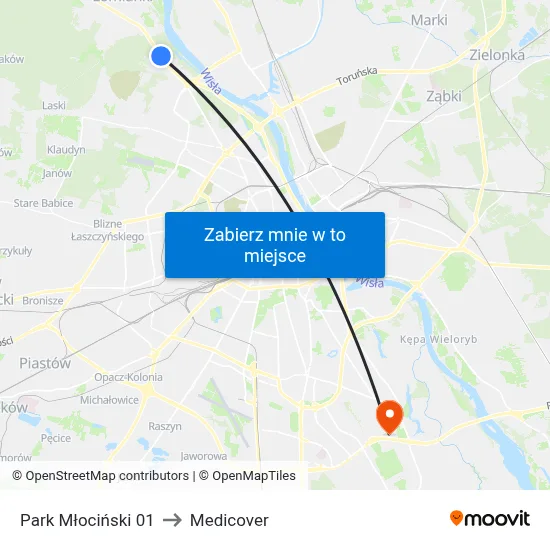 Park Młociński 01 to Medicover map