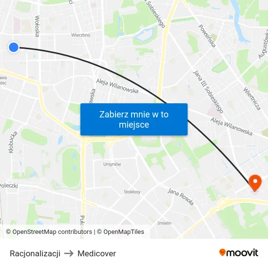 Racjonalizacji to Medicover map