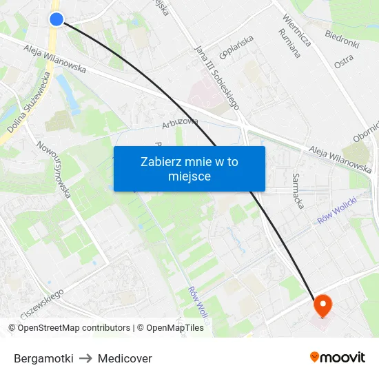 Bergamotki to Medicover map