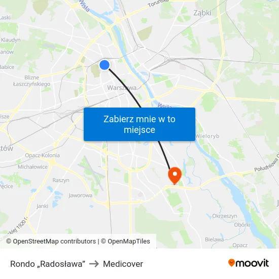Rondo „Radosława” to Medicover map