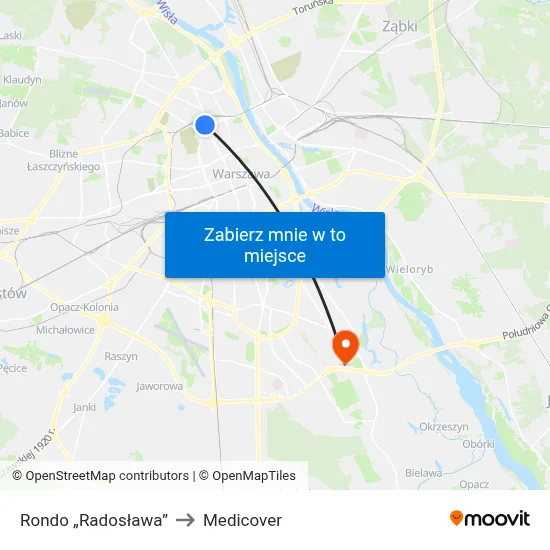 Rondo „Radosława” to Medicover map