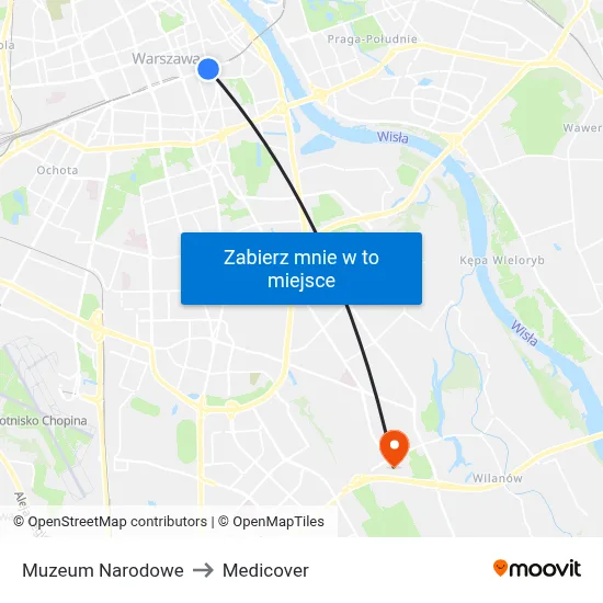Muzeum Narodowe to Medicover map