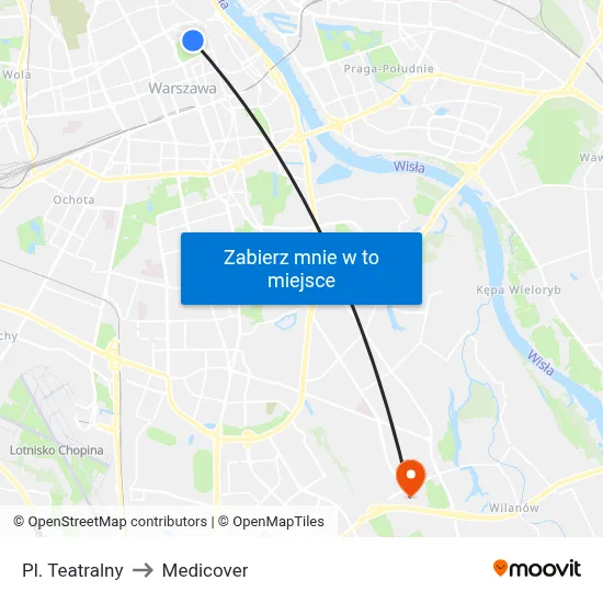 Pl. Teatralny to Medicover map