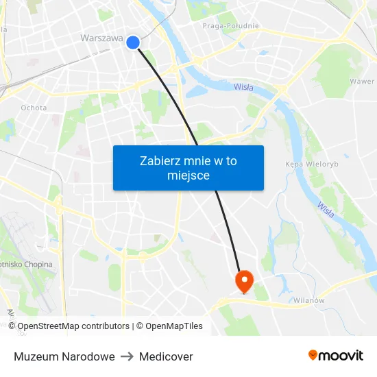Muzeum Narodowe to Medicover map