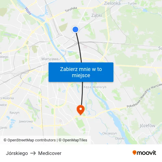 Jórskiego to Medicover map