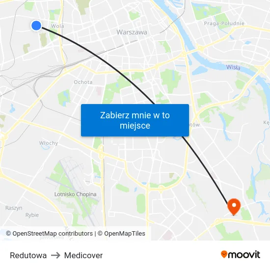 Redutowa to Medicover map