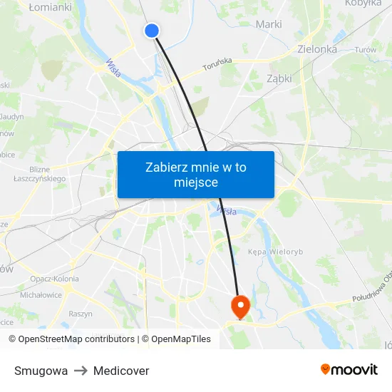Smugowa to Medicover map