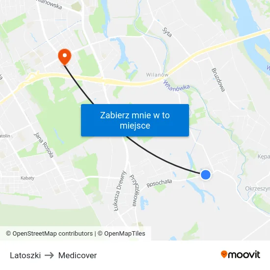 Latoszki to Medicover map