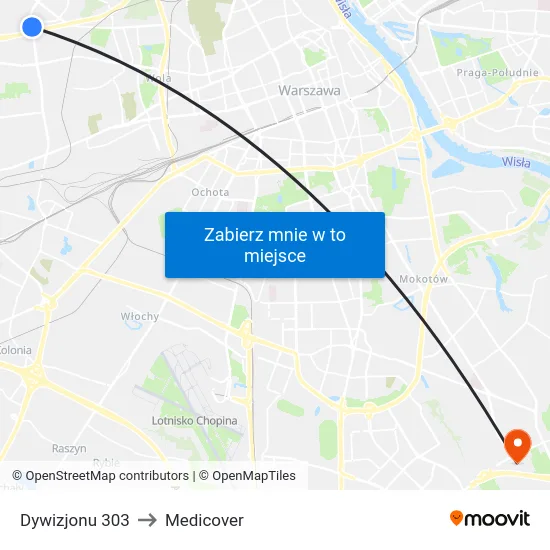Dywizjonu 303 to Medicover map