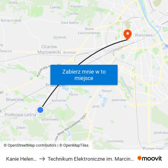 Kanie Helenowskie to Technikum Elektroniczne im. Marcina Kasprzaka nr 36 map