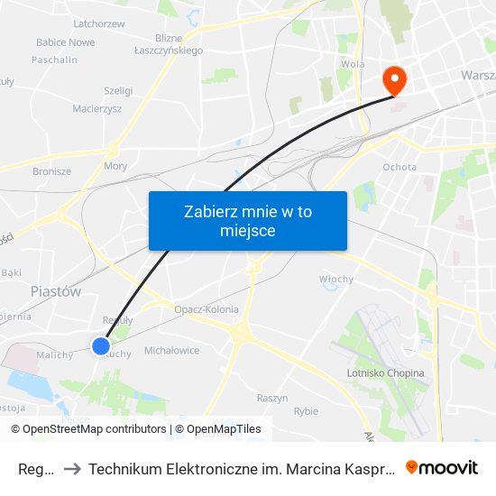 Reguły to Technikum Elektroniczne im. Marcina Kasprzaka nr 36 map