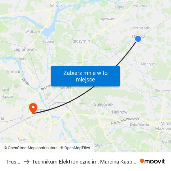 Tłuszcz to Technikum Elektroniczne im. Marcina Kasprzaka nr 36 map