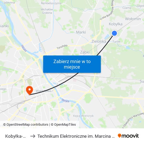 Kobyłka-Ossów to Technikum Elektroniczne im. Marcina Kasprzaka nr 36 map