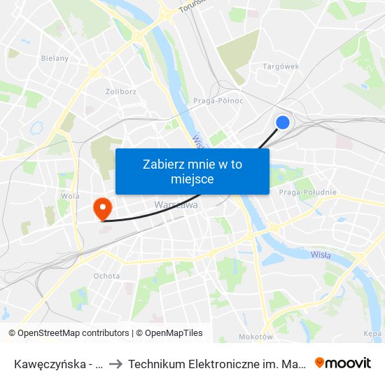 Kawęczyńska-Bazylika to Technikum Elektroniczne im. Marcina Kasprzaka nr 36 map