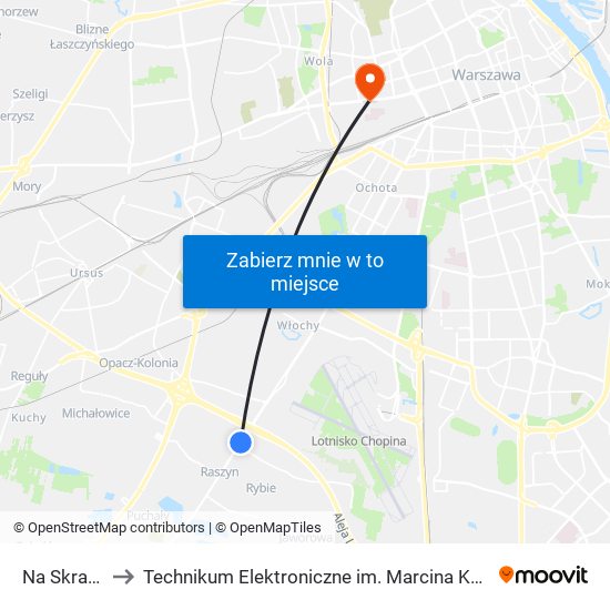 Na Skraju to Technikum Elektroniczne im. Marcina Kasprzaka nr 36 map